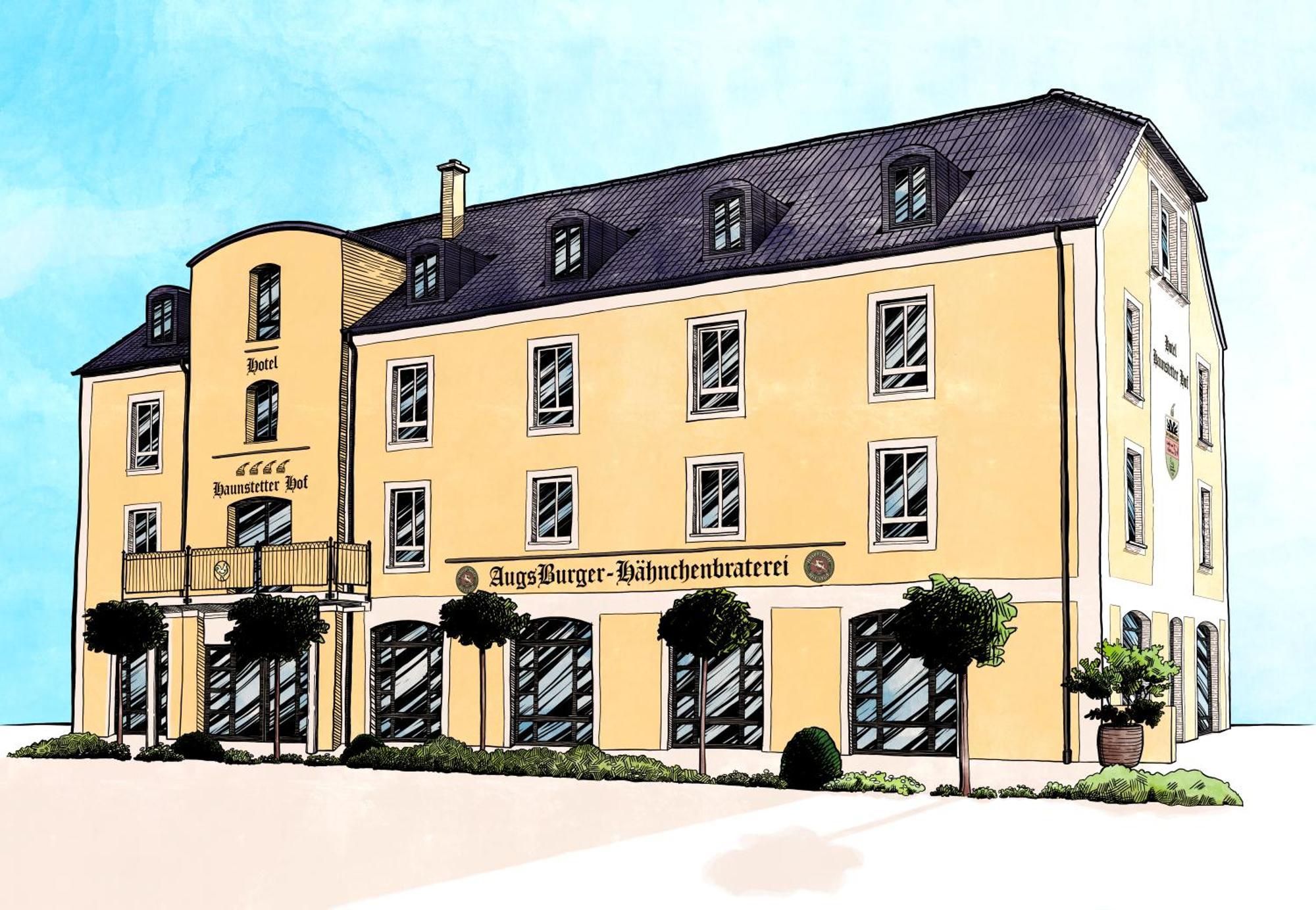 Hotel Haunstetter Hof אוגסבורג מראה חיצוני תמונה